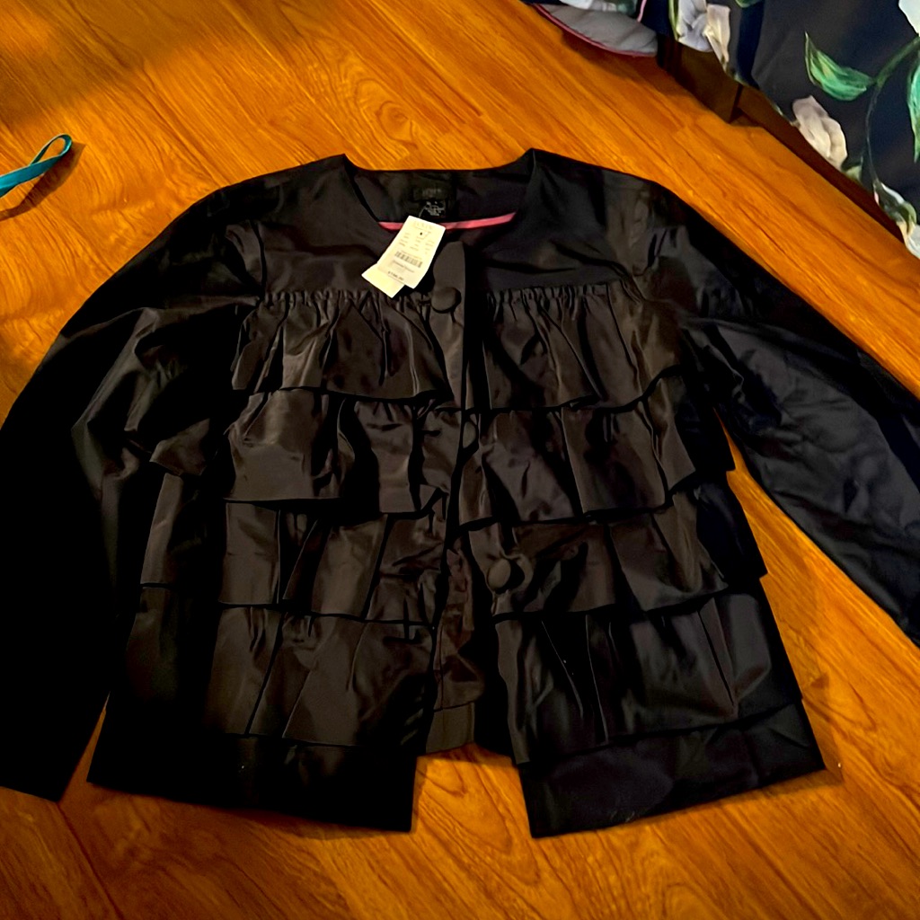 Jcrew Ruffle Spring Jacket